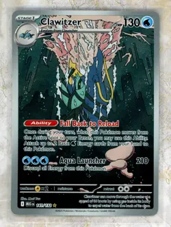 2025 Pokemon MEG EN-Mega Evolutions #141 Clawitzer IR - Image 1