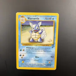 Wartortle 63/130 Base Set 2 Gold W Stamped Wotc Vintage Promo Pokemon Card HP - Image 1