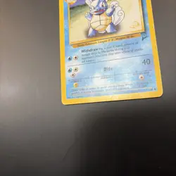 Wartortle 63/130 Base Set 2 Gold W Stamped Wotc Vintage Promo Pokemon Card HP - Image 2