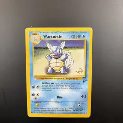 Wartortle 63/130 Base Set 2 Gold W Stamped Wotc Vintage Promo Pokemon Card HP - Image 3