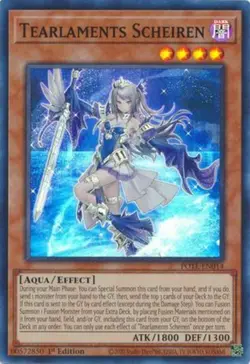 Yugioh! LP Tearlaments Scheiren - POTE-EN014 - Super Rare - 1st Edition Lightly - Image 1