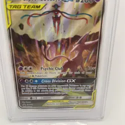Espeon & Deoxys GX Tag Team SM240 Holo Pokemon TCG PSA 9 - Image 3