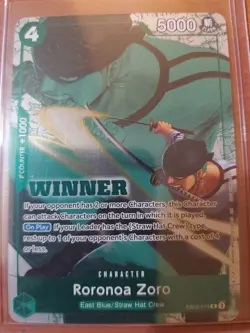 One Piece TCG Roronoa Zoro EB02-019 R Winner Pack 2025 Vol.3 Promo - Image 3