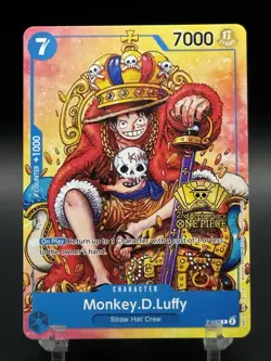 One Piece Monkey.D.Luffy 2nd Anniversary Stamped Promo P-043 - Image 1