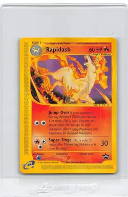 Rapidash #51 - Black Star Promo - e-READER - VINTAGE WOTC POKEMON CARD - LP - Image 1