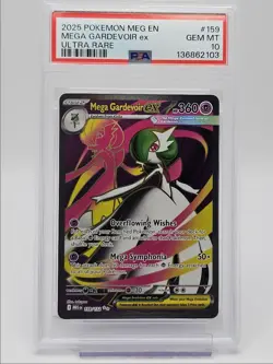 MEGA GARDEVOIR EX 2025 POKEMON MEGA EVOLUTION ULTRA RARE 159/132 PSA 10 Q4339 - Image 1