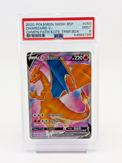 PSA 2020 Pokemon SWSH BSP Charizard V Champions Path ETB SWSH050 MINT 9 - Image 2