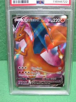 PSA 9 Mint - 2020 Pokemon - Charizard V # 050 Champion Path Elite Trainer Box - Image 2