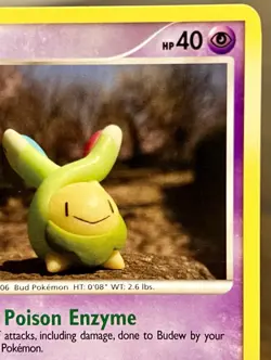 Budew 33/100 Diamond & Pearl Stormfront Pokemon TCG NM Yuka Morii - Image 3