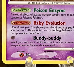 Budew 33/100 Diamond & Pearl Stormfront Pokemon TCG NM Yuka Morii - Image 4