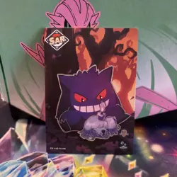 🔥NON TCG Chinese Pokemon Elf Eif Origin Collection 3.0 SAR Gengar And Greavard - Image 1