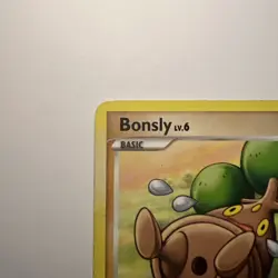 Pokemon TCG Bonsly Card 71/130 Diamond and Pearl Common MP - Image 2