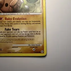 Pokemon TCG Bonsly Card 71/130 Diamond and Pearl Common MP - Image 4