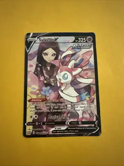 Pokemon TCG Sylveon V Trainer Gallery Full Art Card TG14/TG30 Brilliant Stars - Image 1