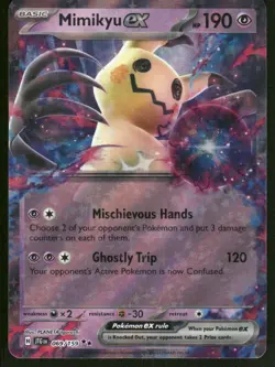 Pokemon Cards Mimikyu ex 069/159 Journey Together Double Rare NM - Image 1