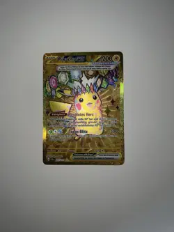 NEAR MINT - Pokemon Pikachu Ex Gold Fullart Sturmische Funken SSP 247/191 Karte - Image 2