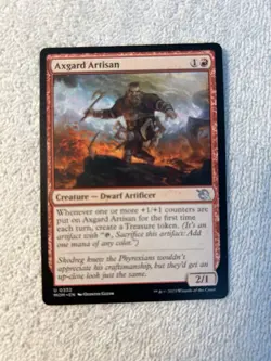 Magic - Axgard Artisan - March of the Machine - Red - LP - MTG - 💎Shinetized - Image 1