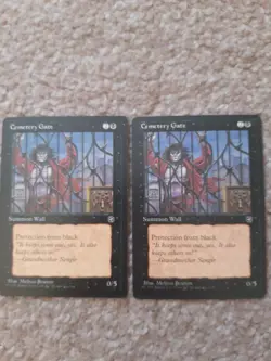 MTG 2 x Cemetery Gate - version 2 - Homelands - Image 1