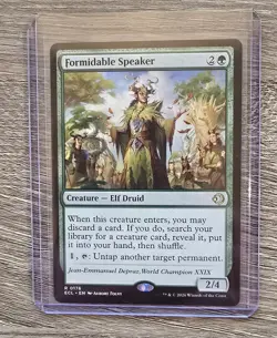 MTG - Formidable Speaker - ECL 0176 - Lorwyn Eclipsed - Rare Magic the Gathering - Image 1