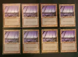 8x Swamp #340 Urza's Saga Basic Land Magic The Gathering MTG Mixed Condition - Image 1