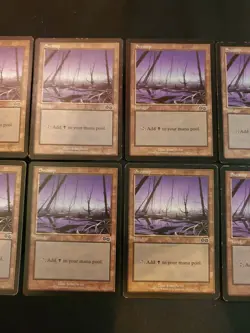 8x Swamp #340 Urza's Saga Basic Land Magic The Gathering MTG Mixed Condition - Image 3