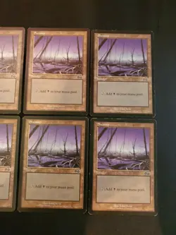 8x Swamp #340 Urza's Saga Basic Land Magic The Gathering MTG Mixed Condition - Image 4