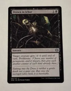 MTG Drown in Ichor - Phyrexia All Will Be One LP - Image 1