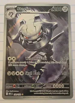 Pokemon TCG Steelix 150/132 Me01: Mega Evolution Holo Mint - Image 1