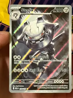 Steelix 150/132 Me01: Mega Evolution Holo Pokemon Card - Image 3