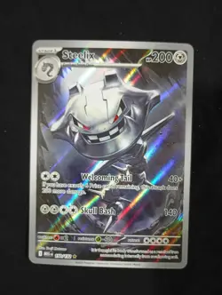 Pokemon Steelix 150/132 Me01: Mega Evolution Illustration Rare Holo - Image 1