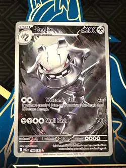 Steelix 150/132 Me01: Mega Evolution Holo Pokemon Card - Image 1