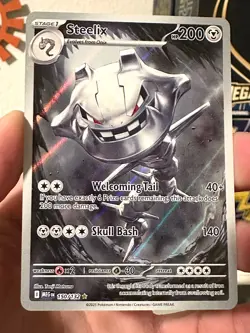 Steelix 150/132 Me01: Mega Evolution Holo Pokemon Card - Image 2