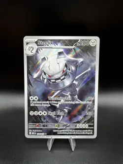Steelix 150/132 Illustration Rare ME01: Mega Evolution Holo Pokemon Card NM/M - Image 1