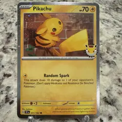 Pokemon TCG Pikachu 051 /162 2026 Pokemon Day Stamped Promo 🔥 - Image 1