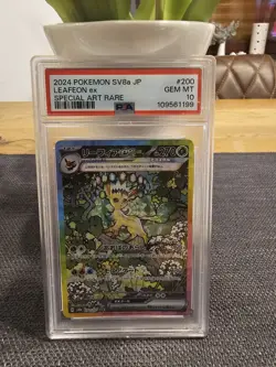 POKEMON LEAFEON EX / FOLIPURBA EX SV8A 200 PSA 10 - JP - TERASTAL FESTIVAL - Image 1
