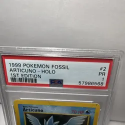 Pokemon TCG Articuno Fossil 2/62 Holo Rare 1st Edition PSA 1999 - Image 2