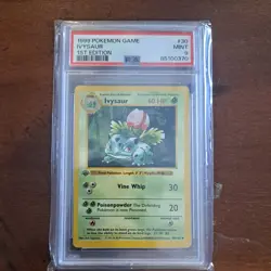 1999 Pokemon Ivysaur 1st Edition 30/102 PSA 9 MINT - Image 1