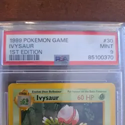 1999 Pokemon Ivysaur 1st Edition 30/102 PSA 9 MINT - Image 5