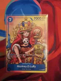 Monkey.D.Luffy (2nd Anniversary Stamped Promo) P-043 - One Piece TCG - English - Image 1