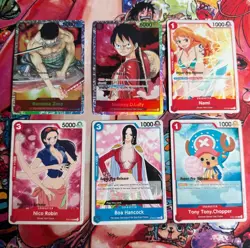 One Piece TCG Super Pre-Release Lot ST01 ST03 Luffy Zoro Nami Boa NM - Image 1