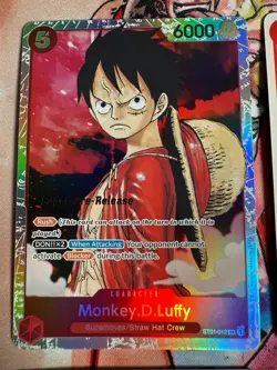 One Piece TCG Super Pre-Release Lot ST01 ST03 Luffy Zoro Nami Boa NM - Image 2