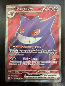 Pokemon Gengar EX Temporal Forces Ultra Rare 193/162 Full Art Holo (NM) - Image 1