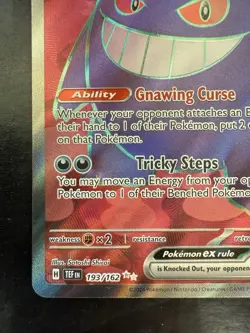 Pokemon Gengar EX Temporal Forces Ultra Rare 193/162 Full Art Holo (NM) - Image 4