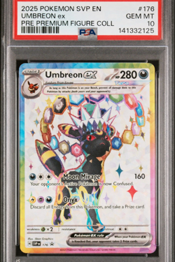 2025 POKEMON SVP EN-SV BLACK STAR PROMO #176 UMBREON EX PSA 10 GEM - Image 1