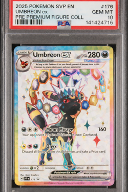 2025 POKEMON SVP EN-SV BLACK STAR PROMO #176 UMBREON EX PSA 10 GEM - Image 1