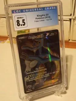 Kingdra EX FULL ART 122/124 XY Fates Collide Holo Pokemon CGC Graded 8.5 - Image 1