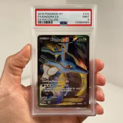 2016 Pokemon - XY Fates Collide - Kingdra EX 122/124 Full Art - PSA 9 - Image 1