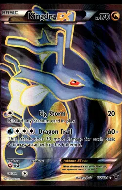 2016 Pokemon XY Fates Collide 122 Kingdra EX LP - Image 1