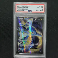2016 Pokemon: KINGDRA EX 122/124 - [XY Fates Collide] Full Art- NM/MT - PSA 8 - Image 1