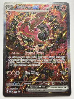 ORICORIO EX 024 Black Star UPC Promo Pokemon TCG Phantasmal Flames NM - Image 1